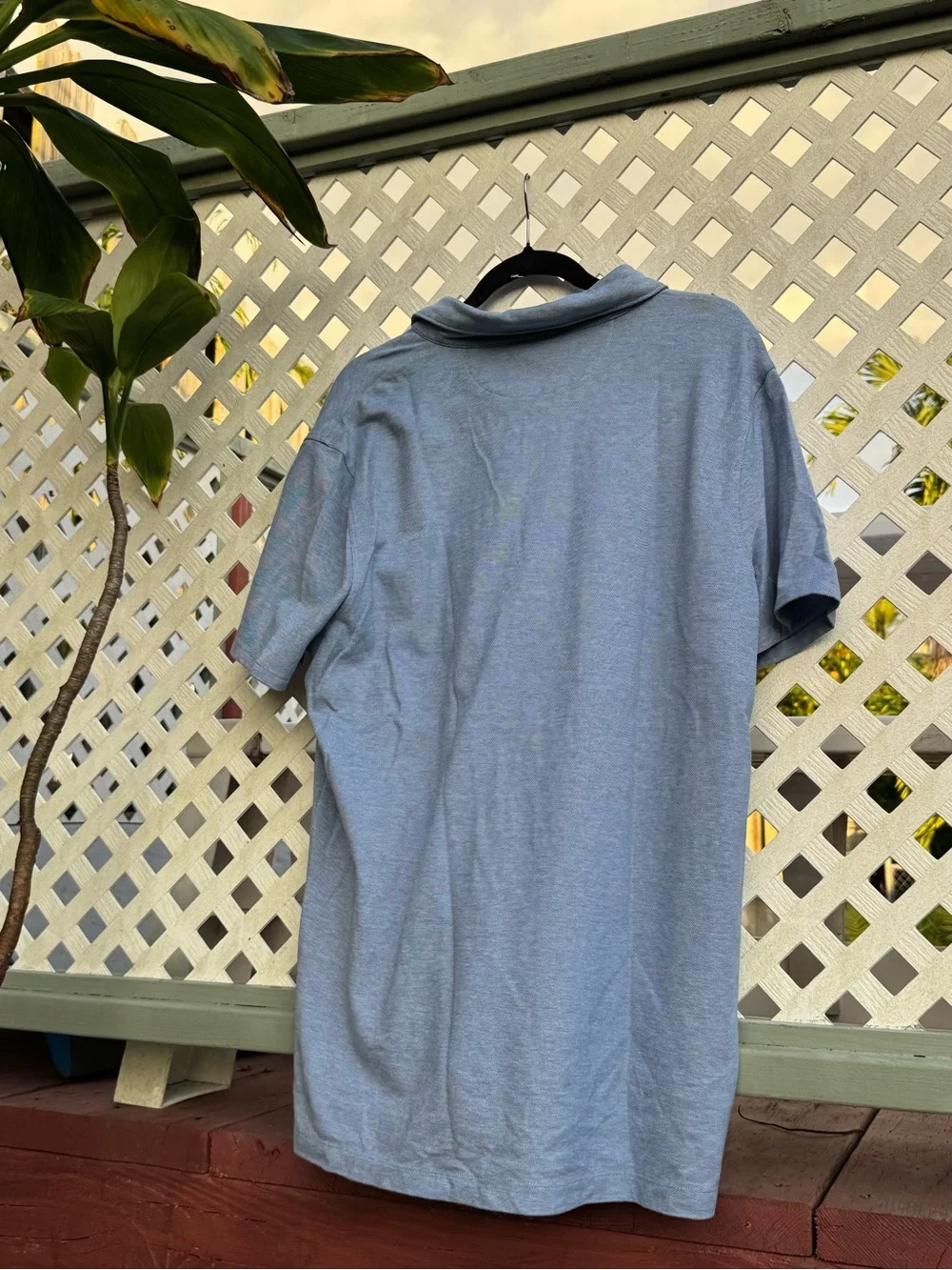 Banana Republic Light Blue Men's Polo with Chest Pocket